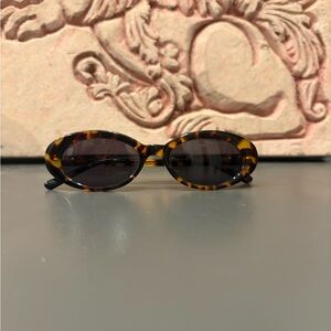 Crap Eyewear Tortoise Oval Sunglasses